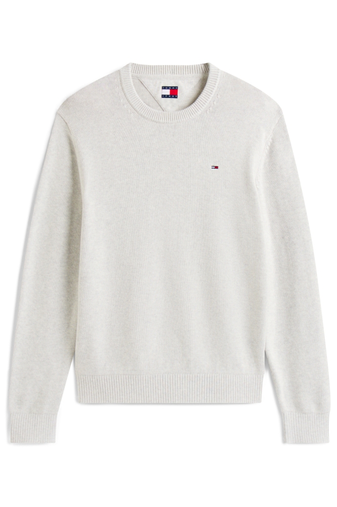 TJM SLIM ESS SWEATER EXT DM0DM12787 P09 LT GREY HTR